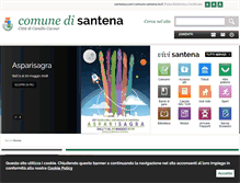 Tablet Screenshot of comune.santena.to.it